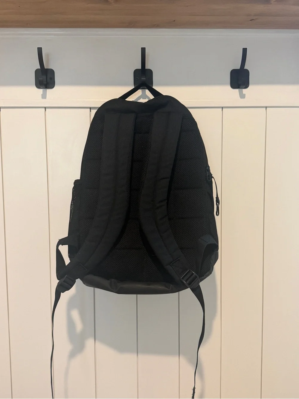 Nike Black Backpack with White Swoosh and Gatorade Logo